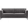 Profijt Meubel 3 zitsbank Ridgway antraciet basic comfort