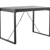 Profijt Meubel Bartafel Newhaven zwart mangohout 140x80 cm rechthoekig