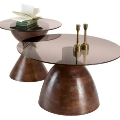 Profijt Meubel Bijzettafel Aboni mangohout 57 cm rond