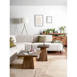Profijt Meubel Bijzettafel Baru mangohout 60 cm vierkant