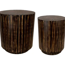 Profijt Meubel Bijzettafel Brody 47 en 35 cm rond