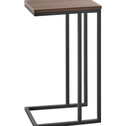 Profijt Meubel Bijzettafel Budrio donkerbruin 31x41 cm rechthoekig