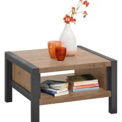 Profijt Meubel Bijzettafel Mantera donkerbruin 67 cm vierkant