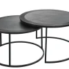 Profijt Meubel Bijzettafelset Salento black antique