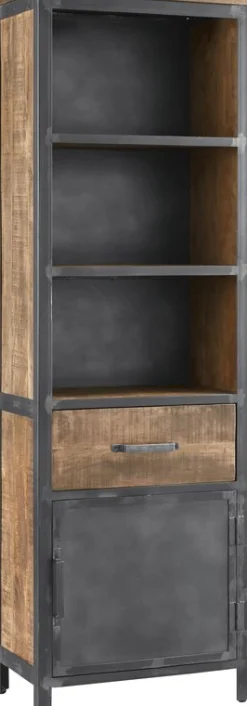 Profijt Meubel Boekenkast Indusy mangohout 200x065x037 cm