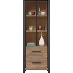 Profijt Meubel Boekenkast Mantera donkerbruin 200x70x48 cm