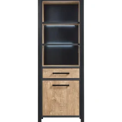 Profijt Meubel Boekenkast Mendiga (rechtsdraaiend) met verlichting
