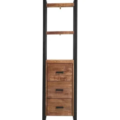 Profijt Meubel Boekenkast Newhaven mangohout 3 laden 200 cm