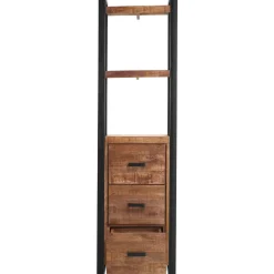 Profijt Meubel Boekenkast Newhaven mangohout 3 laden 200 cm