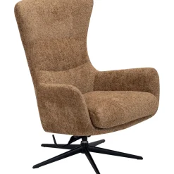 Profijt Meubel Draaifauteuil Alora met kantalfunctie bouclé bruin