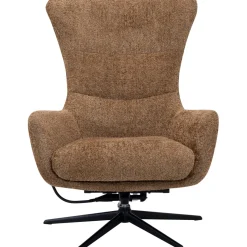 Profijt Meubel Draaifauteuil Alora met kantalfunctie bouclé bruin