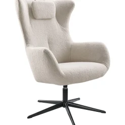 Profijt Meubel Draaifauteuil Renville beige met nekkussen