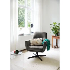 Profijt Meubel Draaifauteuil Tarkio velvet antraciet