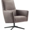 Profijt Meubel Draaifauteuil Varne microleder bruin premium comfort