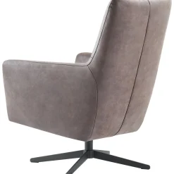 Profijt Meubel Draaifauteuil Varne microleder bruin premium comfort