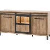 Profijt Meubel Dressoir Alva 90x179x50 cm old teak met verlichting