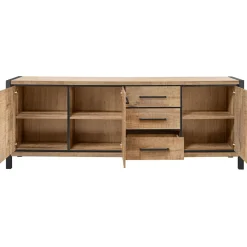 Profijt Meubel Dressoir Mantera 80x236x48 cm lichtbruin
