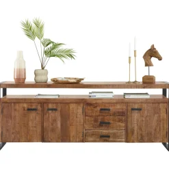 Profijt Meubel Dressoir Newhaven mangohout 80x210x43 cm