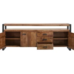 Profijt Meubel Dressoir Newhaven mangohout 80x210x43 cm