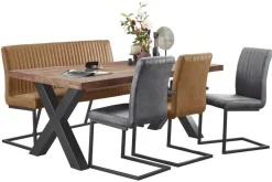 Profijt Meubel Eetkamerbank Pareda 130 cm cognac