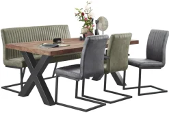 Profijt Meubel Eetkamerbank Pareda 130 cm groen
