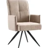 Profijt Meubel Eetkamerstoel Brooks draaibaar beige
