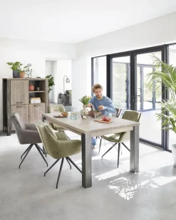Profijt Meubel Eetkamerstoel Fendam draaibaar donkergrijs