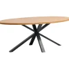 Profijt Meubel Eettafel Caltana 170x105 cm lichtbruin ovaal