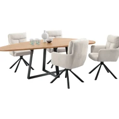 Profijt Meubel Eettafel Levado 225x120 cm kiezel