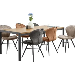 Profijt Meubel Eettafel Mantera 220x100 cm rechthoekig lichtbruin