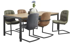 Profijt Meubel Eettafel Mantera 220x100 cm rechthoekig lichtbruin