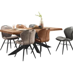Profijt Meubel Eettafel Newhaven mangohout 220x100 cm rechthoekig