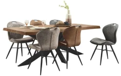 Profijt Meubel Eettafel Newhaven mangohout 200x100 cm rechthoekig
