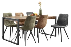 Profijt Meubel Eettafel Newhaven U-poot 140x80 cm rechthoekig