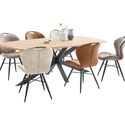 Profijt Meubel Eettafel Walden eikenhout 180x100 cm Deens ovaal