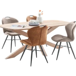 Profijt Meubel Eettafel Walden eikenhout 200x100 cm Deens ovaal