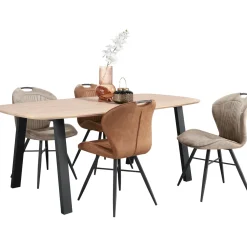 Profijt Meubel Eettafel Walden eikenhout 200x100 cm Deens ovaal