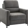 Profijt Meubel Fauteuil Mirtho microleder antraciet basic comfort