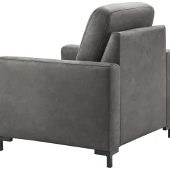 Profijt Meubel Fauteuil Mirtho microleder antraciet basic comfort
