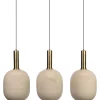 Profijt Meubel Hanglamp Bincerro metaal taupe 3-lichts