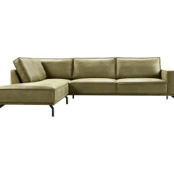 Profijt Meubel Hoekbank links Alburg mosgroen basic comfort