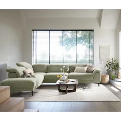 Profijt Meubel Hoekbank links Alunda groen relaxfunctie excellent comfort