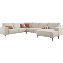 Profijt Meubel Hoekbank links Calira beige premium comfort