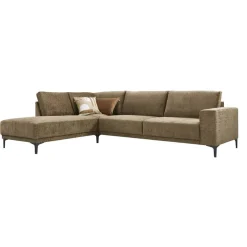 Profijt Meubel Hoekbank links Clanton bruin premium comfort