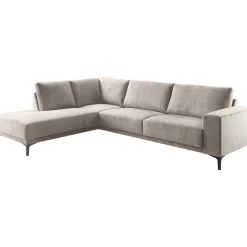 Profijt Meubel Hoekbank links Clanton taupe basic comfort