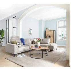 Profijt Meubel Hoekbank links Clanton taupe basic comfort