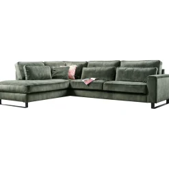 Profijt Meubel Hoekbank links Coventry groen premium comfort