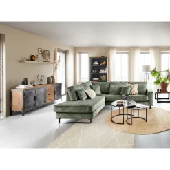 Profijt Meubel Hoekbank links Coventry groen premium comfort