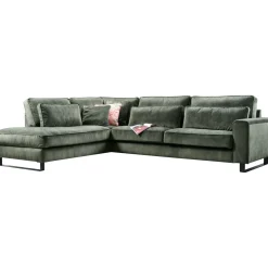 Profijt Meubel Hoekbank links Coventry groen basic comfort