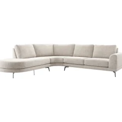 Profijt Meubel Hoekbank links Flandria beige basic comfort